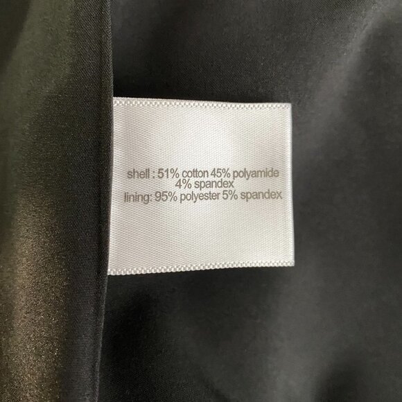 Eloquii Blazer Jacket Black Cotton Blend One Butto - Picture 6 of 8
